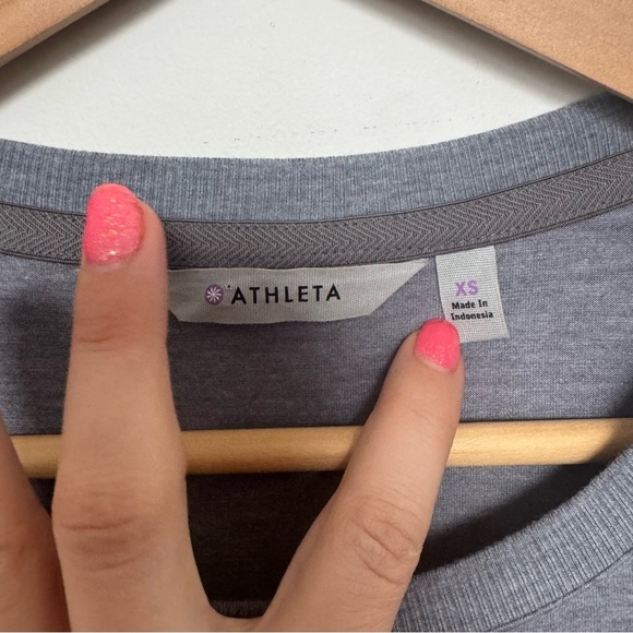 Athleta topanga Casual Gray Ruched Dress mini athleisure sporty XS - Picture 5 of 5